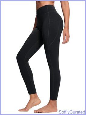 SEVEGO Tall Women's Yoga Leggings High Waist Workout Pants with Pockets